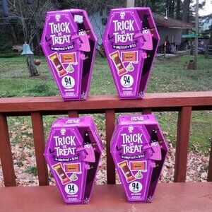 (4) COFFIN Shaped Cardboard Boxes - For Crafts, Home Decor or Valentine Boxes